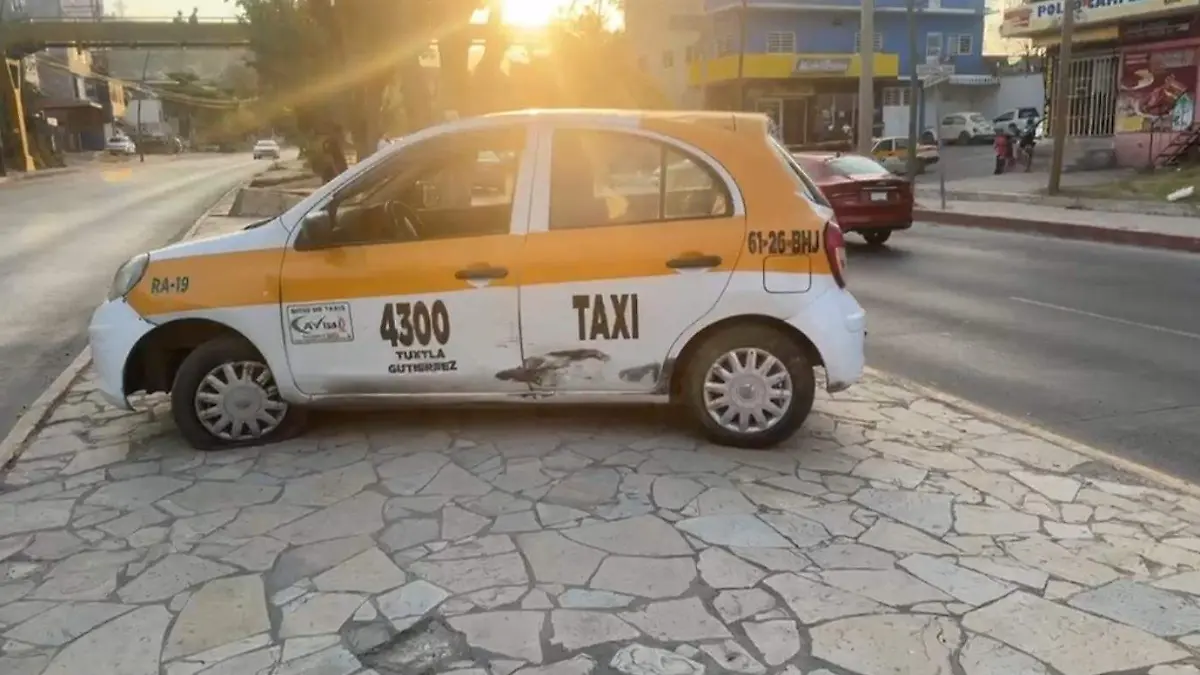 Choque taxi